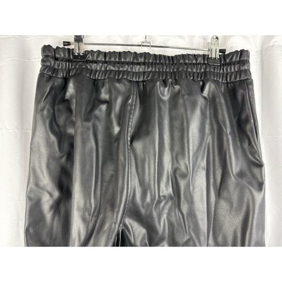 Rails Jayden Vegan Leather Elastic Waist High Rise Pants Womens Size Medium M - Picture 7 of 14